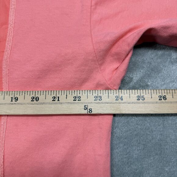 Johnny Was Shirt Women’s OS Orange Cotton Crew Short Sleeve Embroidered Boho - Picture 5 of 10